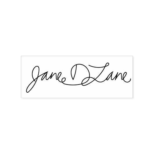 Uw handtekening Rubberen stempel (Afrduk)