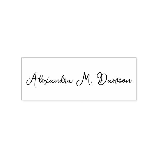 Uw handtekening script aangepaste naam rubberstempel (Afrduk)