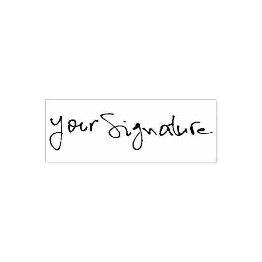 Uw handtekening zelfinktende stempel (Design)