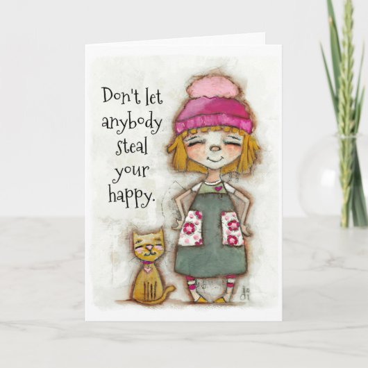 Uw Happy - de kaart van de Aanmoediging (leeg binn (Voorkant)