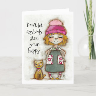 Uw Happy - de kaart van de Aanmoediging (leeg binn