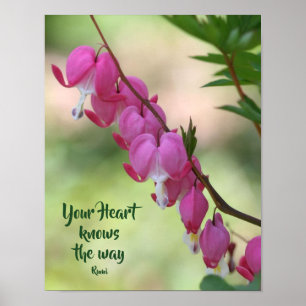 Uw hart kent bloedingen Inspirerend hart Poster