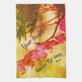 Uw hart kent bloedingen Inspirerend hart Theedoek (Verticaal)