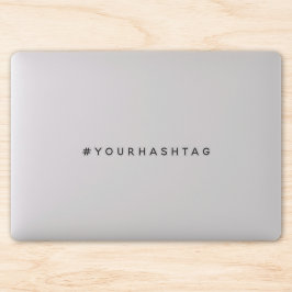 Uw hashtag # | Moderne, minimalistische Go Viral-l Sticker
