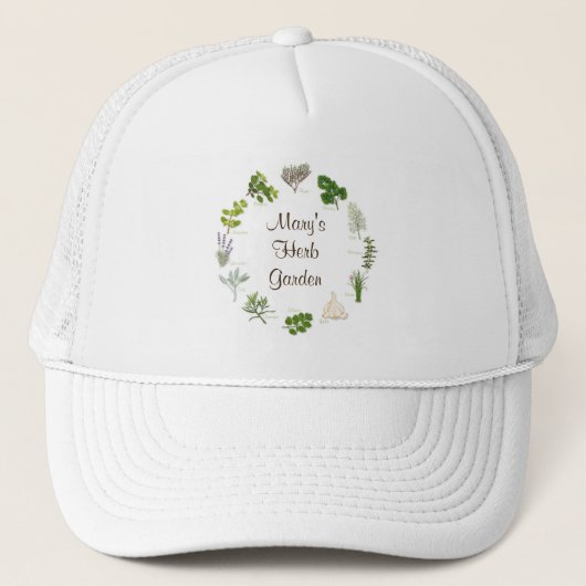 Uw Herb Garden-Pet aanpassen Trucker Pet (Voorkant)