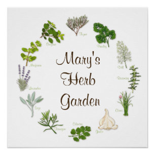 Uw Herb Garden-Poster aanpassen Poster