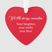 Uw herinneringen aan de kerstfeestdag ornament (achterkant)