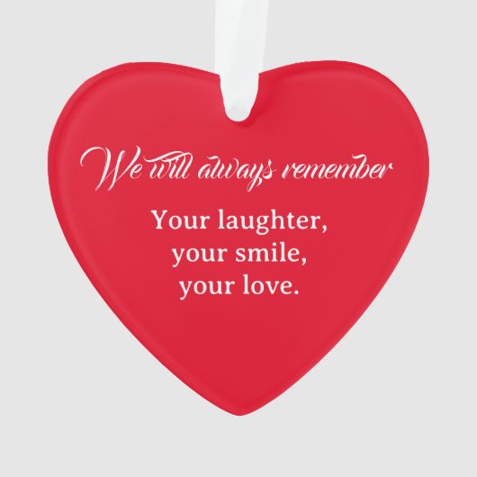 Uw herinneringen aan de kerstfeestdag ornament (achterkant)