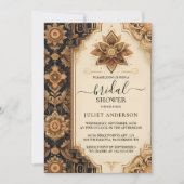 Uw Hindi Henna Mehndi Indiase stijl Vrijgezellenfe Kaart (Voorkant)