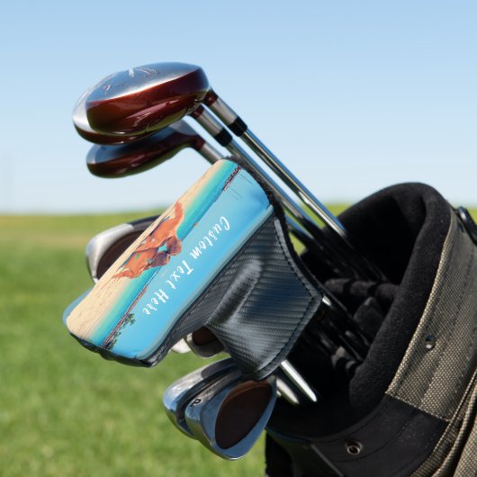 Uw Hoesje van het Fotogolfhoofd met Douanetekst Golfheadcover