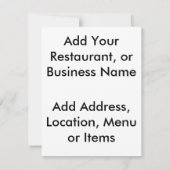 UW Hogere Uitnodiging van de Korting van de Kortin (Achterkant)