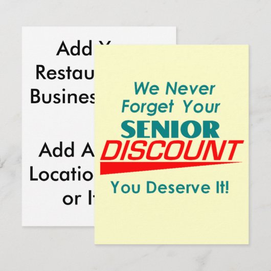 UW Hogere Uitnodiging van de Korting van de Kortin (Voorkant / Achterkant)