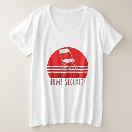 Uw Home Security upgraden Grote Maat T-shirt (Design voorkant)