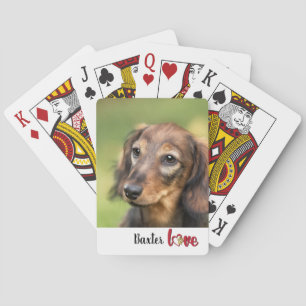 Uw hond foto bevestigen pokerkaarten