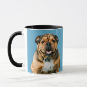Uw Hond Foto Custom Kleur Schattige Gift Mam Papa Mok (Links)