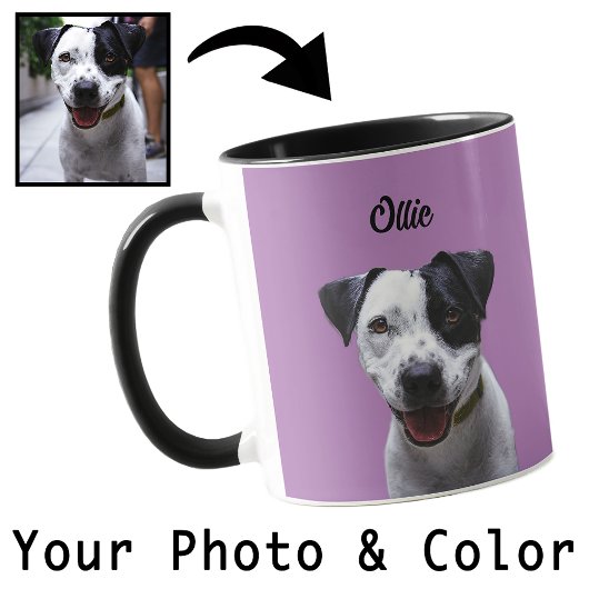 Uw Hond Foto Custom Kleur Schattige Gift Mam Papa Mok