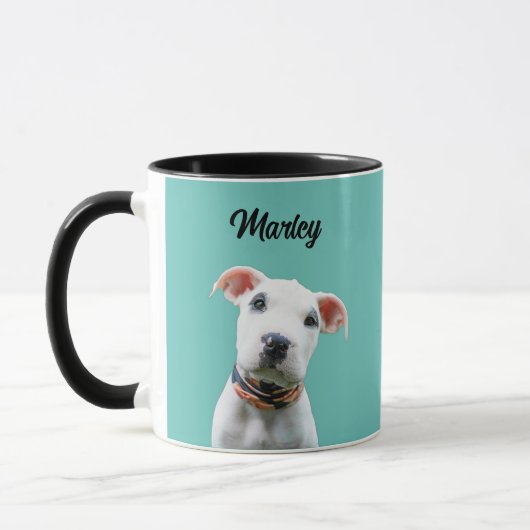 Uw Hond Foto Custom Kleur Schattige Gift Mam Papa Mok (Links)