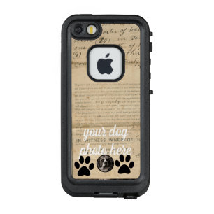 Uw hond Foto in Paws 1860 Legal Document Funny LifeProof FRÄ’ iPhone SE/5/5s Hoesje