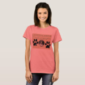 Uw hond Foto in Paws 1860 Legal Document Funny T-shirt (Voorkant volledig)