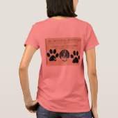 Uw hond Foto in Paws 1860 Legal Document Funny T-shirt (Achterkant)