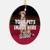 Uw hond foto keramisch ornament (Rechts)