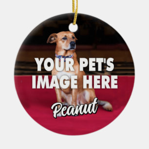 Uw hond foto keramisch ornament