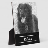 Uw hond foto template naam aandenken fotoplaat (Zijkant)