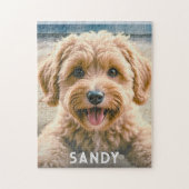 Uw hond Fotonaam Pet Keepsake Schattige gepersonal Legpuzzel (Verticaal)