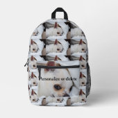 Uw hond heeft vijf foto's gepersonaliseerde tekst bedrukte rugzak (Voorkant)