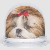 Uw hond hond puppy aangepaste foto 2 aangepaste fo sneeuwbol (Voorkant)