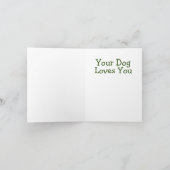 Uw hond houdt van u kaart van Denis Gaston Art (Binnen)