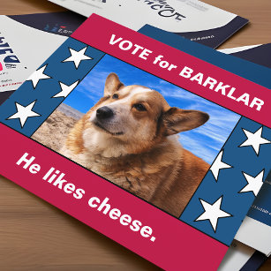 Uw hond in Grappige Amerikaanse verkiezingscampagn Briefkaart