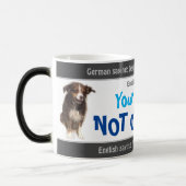 Uw hond is niet online - gekke vertaald Duits! Magische Mok (Links)