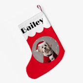 Uw hond Kerst huisdier honden Vakantie cadeau Kleine Kerstsok (Achterkant (Hangend))