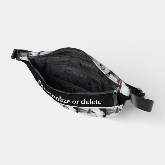 Uw hond puppy aangepaste foto chihuahua en tekst heuptasje (Open)