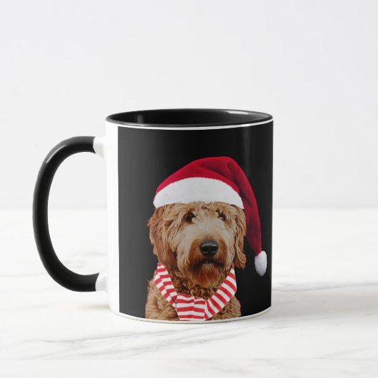 Uw Hond Santa Hat Foto Custom Kleur Gift Mam Mok (Links)