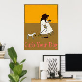 Uw hond vastklemmen poster (Thuiskantoor)