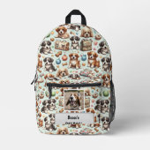 Uw honden eigen gepersonaliseerde Day Bag Bedrukte Rugzak (Voorkant)