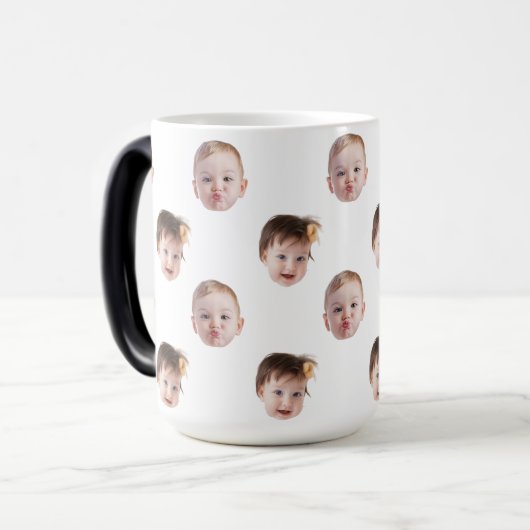 Uw Honden Gezicht Vaderdag Gift Grappige Gift Idee Magische Mok (Voorkant links)