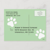 Uw honden vakantie II Horizontale foto Feestdagenkaart (Achterkant)