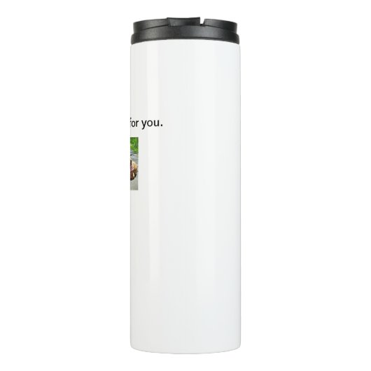 Uw honden wensen u een thermische droogtrommel thermosbeker (Achterkant)