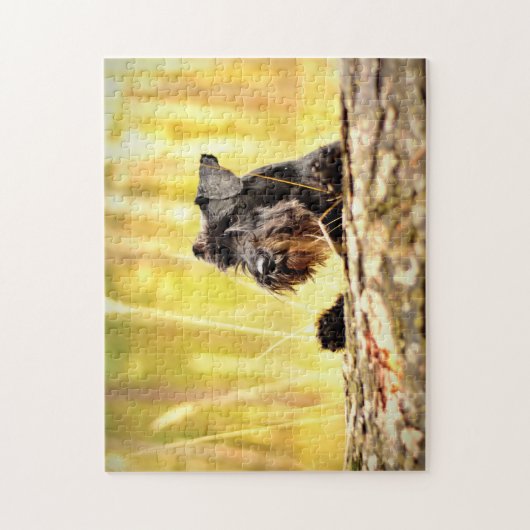 Uw hondenfoto gepersonaliseerde unieke aandenken legpuzzel (Verticaal)