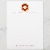 Uw Horoscope Mandala aanpassen Custom Briefhoofd (Voorkant)