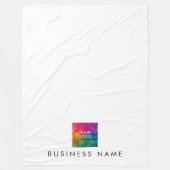 Uw Hotel Business Logo hier stijlvol eenvoudig Fleece Deken (Voorkant)