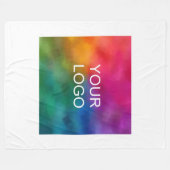 Uw Hotel Hostel Motel Guest House Company Logo Fleece Deken (Voorkant (Horizontaal))