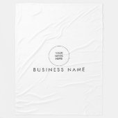 Uw Hotel Hostel Motel Logo hier stijlvol eenvoudig Fleece Deken (Voorkant)