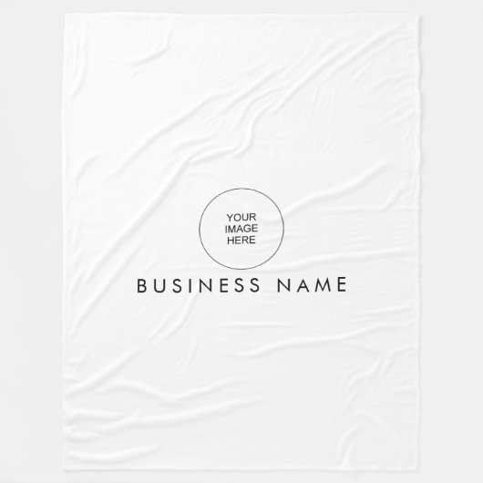 Uw Hotel Hostel Motel Logo hier stijlvol eenvoudig Fleece Deken (Voorkant)