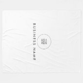 Uw Hotel Hostel Motel Logo hier stijlvol eenvoudig Fleece Deken (Voorkant (Horizontaal))