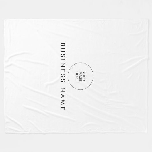 Uw Hotel Hostel Motel Logo hier stijlvol eenvoudig Fleece Deken (Voorkant (Horizontaal))