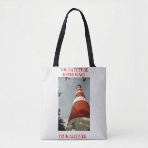 Uw houding bepaalt uw hoogte tote bag